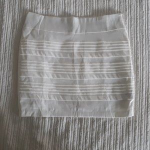 White Mini skirt